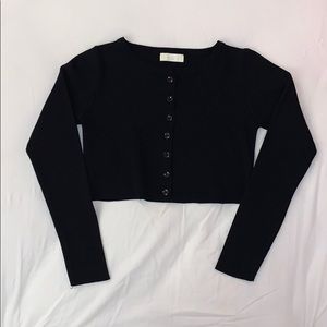 Black Cropped Long Sleeve